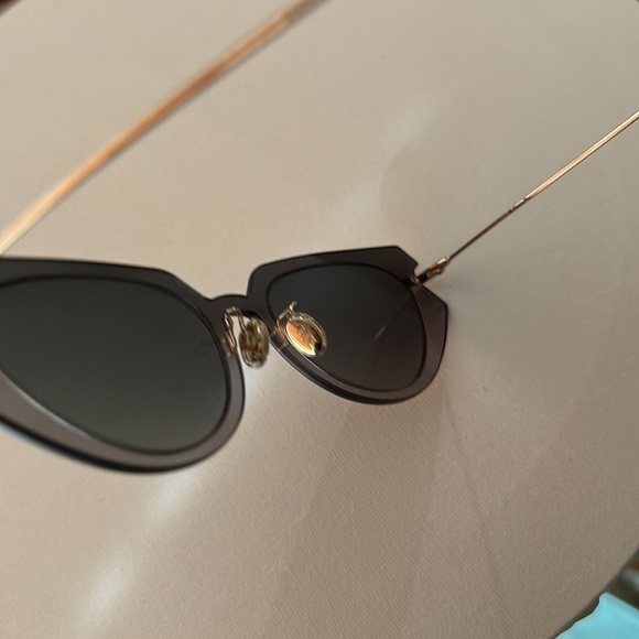 CHRISTIAN Dior Cat Eye 
DiorAttitude2 Gray Gold 53-19 140 lightweight - Picture 11 of 16